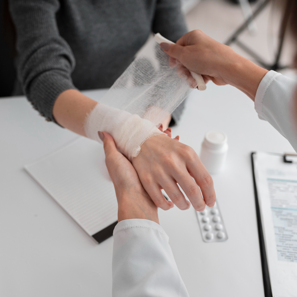 Professional burn treatment to heal burn wounds, relieve pain, prevent infection, and minimize scarring.