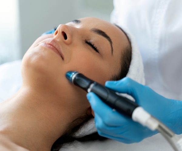 Close-up,Of,Woman,Getting,Facial,Hydro,Microdermabrasion,Peeling,Treatment.,Female